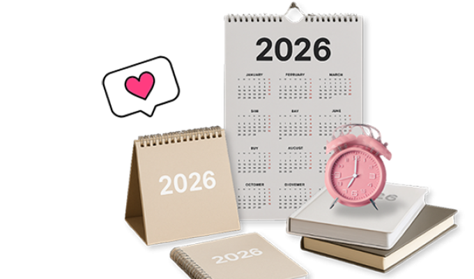 Calendari e Agende 2026 personalizzati