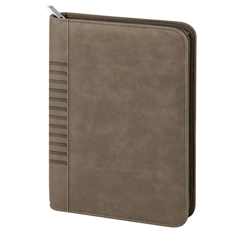Agenda Giornaliera 17,5x25 cm con Chiusura a Cerniera e Astuccio - Gadget.it - Agenda Borsello Giornaliera Sab. e Dom. Abbinati Personalizzata 17,5x25 cm 