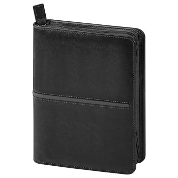 Agenda Giornaliera Personalizzabile 17x24 cm con Cerniera e Interno Intercambiabile – 416 Pagine - Gadget.it - Agenda Borsello Giornaliera Sab. e Dom. Separati Maxi 22x28 cm