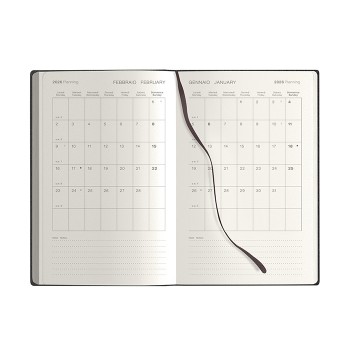 Agenda Settimanale Flessibile 13x21  - Gadget.it - Agenda Settimanale Flessibile con Tasca, Planning e Stickers 13x21 cm