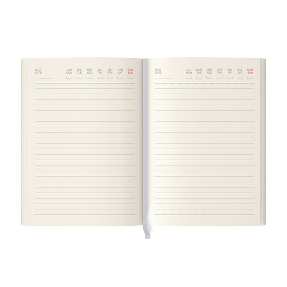 Agenda Perpetua Personalizzabile con Copertina Flessibile 15,5x21,5 cm - Gadget.it - Agenda Perpetua Flessibile 15,5x21,5 cm