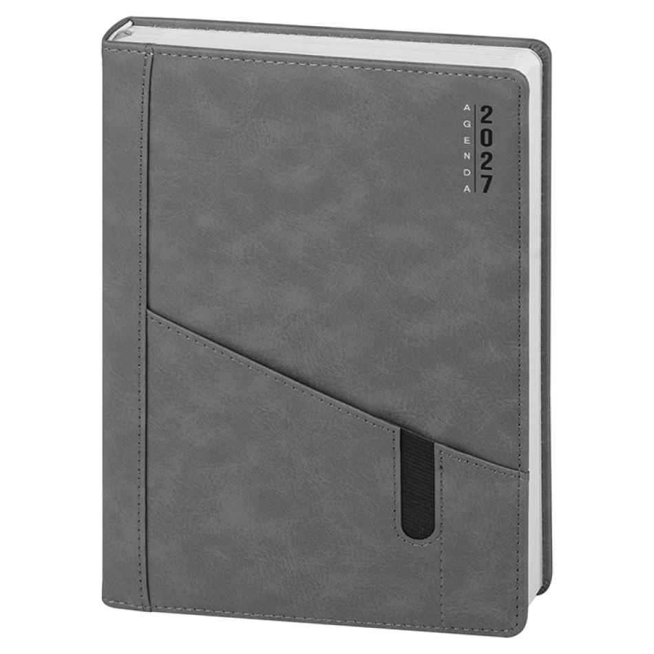Agenda Giornaliera Personalizzata A5  Multilingue con Datario a 2 Colori 324 Pagine - Gadget.it - Agenda Giornaliera Personalizzata A5 con Rubrica e Inserto Cartografico