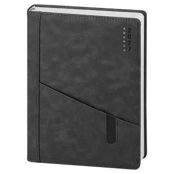Agenda Giornaliera Personalizzata A5  Multilingue con Datario a 2 Colori 324 Pagine - Gadget.it - Agenda Giornaliera Personalizzata A5 con Rubrica e Inserto Cartografico