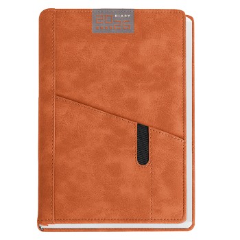 Agenda Giornaliera Maxi 17x24  - Gadget.it - Agenda Giornaliera Maxi personalizzata con tasche 17x24 cm sab. e dom. abbinati
