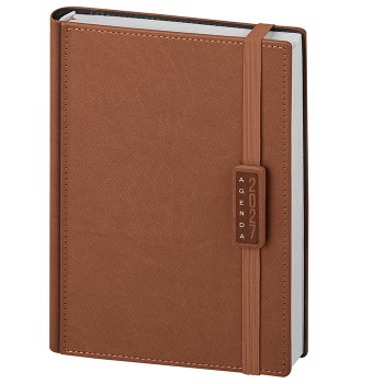Agenda Giornaliera Personalizzabile 15x21 cm – 336 Pagine con Elastico - Gadget.it - Agenda Giornaliera Personalizzata con Elastico 15x21 cm sab. e dom. abbinati