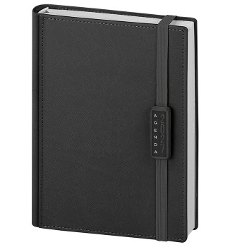 Agenda Giornaliera Personalizzabile 15x21 cm – 336 Pagine con Elastico - Gadget.it - Agenda Giornaliera Personalizzata con Elastico 15x21 cm sab. e dom. abbinati