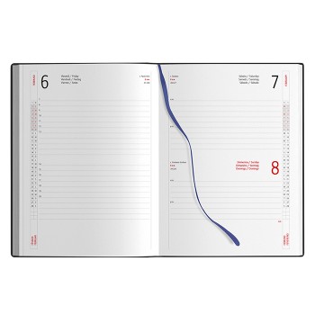 Agenda Giornaliera 15x21 - Gadget.it - Agenda Giornaliera Personalizzata con Elastico 15x21 cm sab. e dom. abbinati