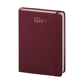 Agenda Giornaliera Personalizzabile in PU – 336 Pagine con Sabato e Domenica Abbinati - Gadget.it - Agenda Giornaliera 14,5x21 cm in PU con Elastico e Inserti sab. e dom. abbinati