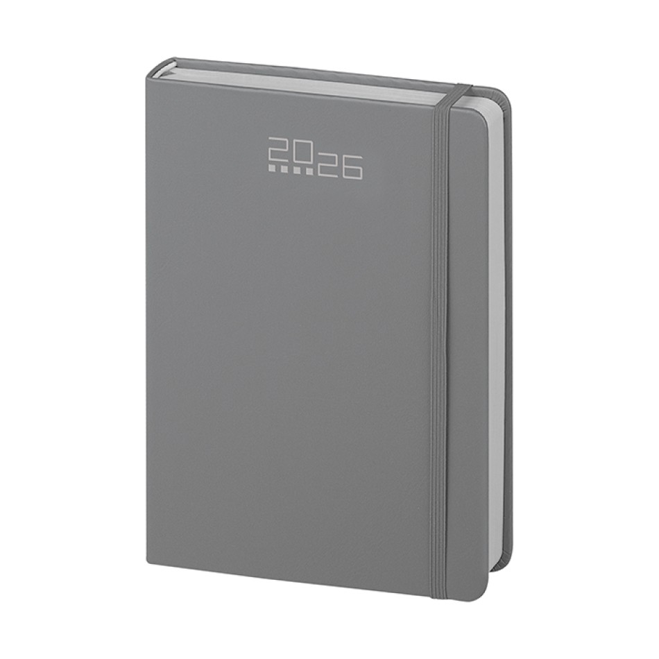 Agenda Giornaliera 14,5x21 - Gadget.it - Agenda Giornaliera 14,5x21 cm in PU con Elastico e Inserti sab. e dom. abbinati