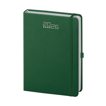 Agenda Giornaliera personalizzabile 14,5 x 21 cm Sab. e Dom. abbinati, chiusura con elastico - Gadget.it - Agenda Giornaliera con Elastico, Portapenne sab. e dom. abbinati 14,5x21 cm