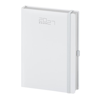 Agenda Giornaliera personalizzabile 14,5 x 21 cm Sab. e Dom. abbinati, chiusura con elastico - Gadget.it - Agenda Giornaliera con Elastico, Portapenne sab. e dom. abbinati 14,5x21 cm