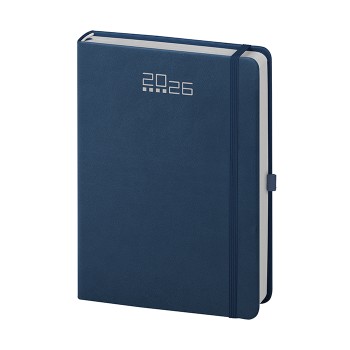 Agenda Giornaliera personalizzabile 14,5 x 21 cm Sab. e Dom. abbinati, chiusura con elastico - Gadget.it - Agenda Giornaliera con Elastico, Portapenne sab. e dom. abbinati 14,5x21 cm