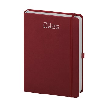 Agenda Giornaliera personalizzabile 14,5 x 21 cm Sab. e Dom. abbinati, chiusura con elastico - Gadget.it - Agenda Giornaliera con Elastico, Portapenne sab. e dom. abbinati 14,5x21 cm