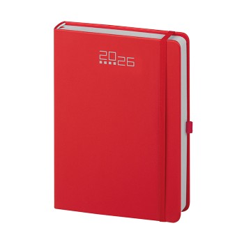 Agenda Giornaliera personalizzabile 14,5 x 21 cm Sab. e Dom. abbinati, chiusura con elastico - Gadget.it - Agenda Giornaliera con Elastico, Portapenne sab. e dom. abbinati 14,5x21 cm