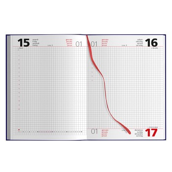Agenda Giornaliera Quadrettata Personalizzabile 324 Pagine 15x21 cm con Copertina Imbottita - Gadget.it - Agenda Giornaliera Quadrettata Personalizzata 15x21 cm con 324 Pagine