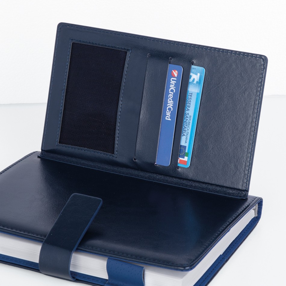 Agenda Portafoglio 16x21,5 - Gadget.it - Agenda Portafoglio Giornaliera Sab. e Dom. Abbinati Personalizzata 16x21,5 cm