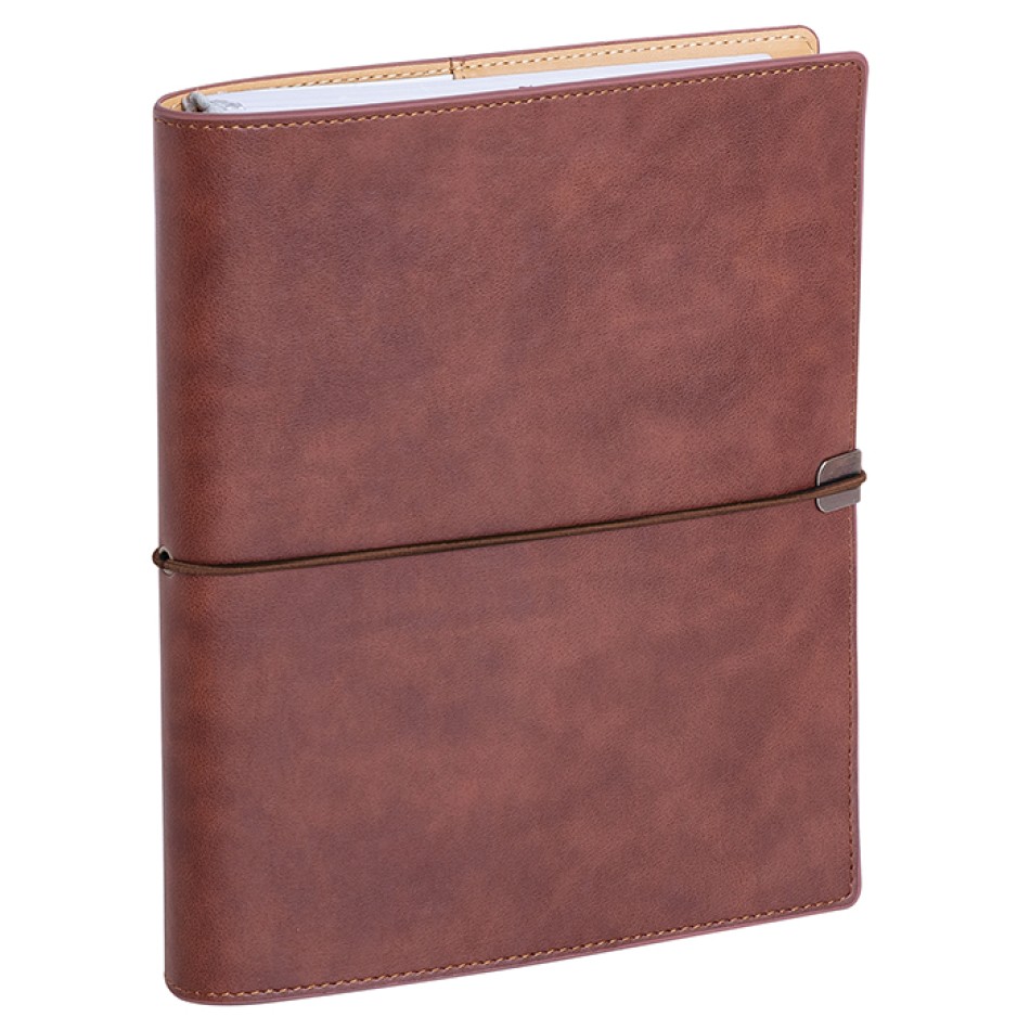 Agenda Giornaliera Intercambiabile 17x24 cm con Elastico – 336 Pagine - Gadget.it - Agenda Portafoglio Giornaliera Maxi Sab. e Dom. Abbinati 19x25,5 cm