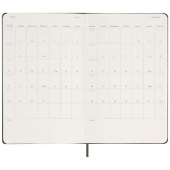 Agenda settimanale 12 mesi formato L con copertina rigida Moleskine - Gadget.it - 