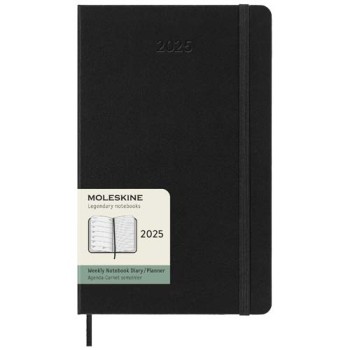 Agenda settimanale 12 mesi formato L con copertina rigida Moleskine - Gadget.it - 