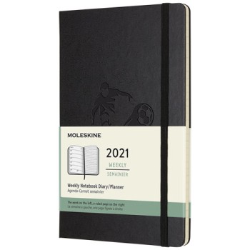 Agenda settimanale 12 mesi formato L con copertina rigida Moleskine - Gadget.it - 