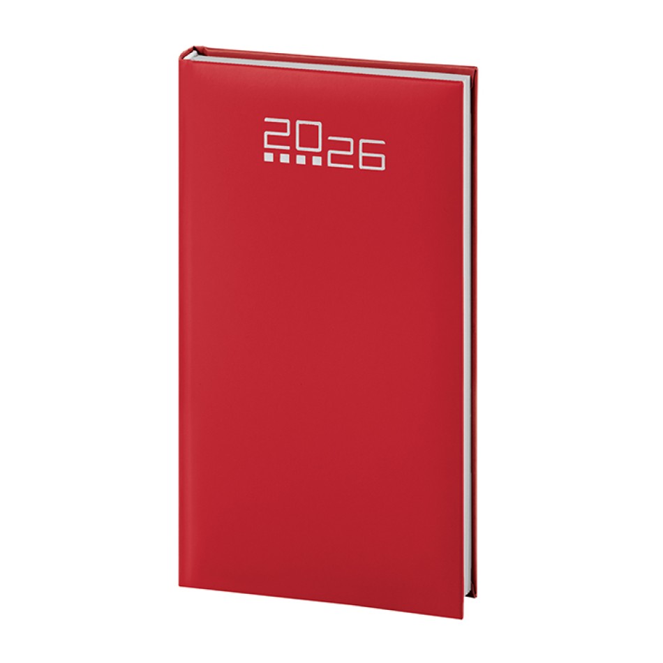 Agenda Settimanale Tascabile Personalizzabile 144 Pagine 8x15 cm con Datario a 2 Colori - Gadget.it - Agenda Settimanale Tascabile Personalizzata 8x15 cm con Rubrica e Cartografia