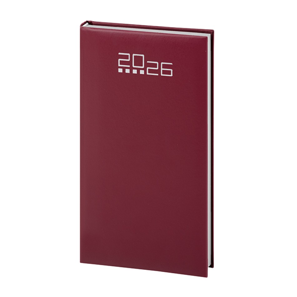 Agenda Settimanale Tascabile Personalizzabile 144 Pagine 8x15 cm con Datario a 2 Colori - Gadget.it - Agenda Settimanale Tascabile Personalizzata 8x15 cm con Rubrica e Cartografia