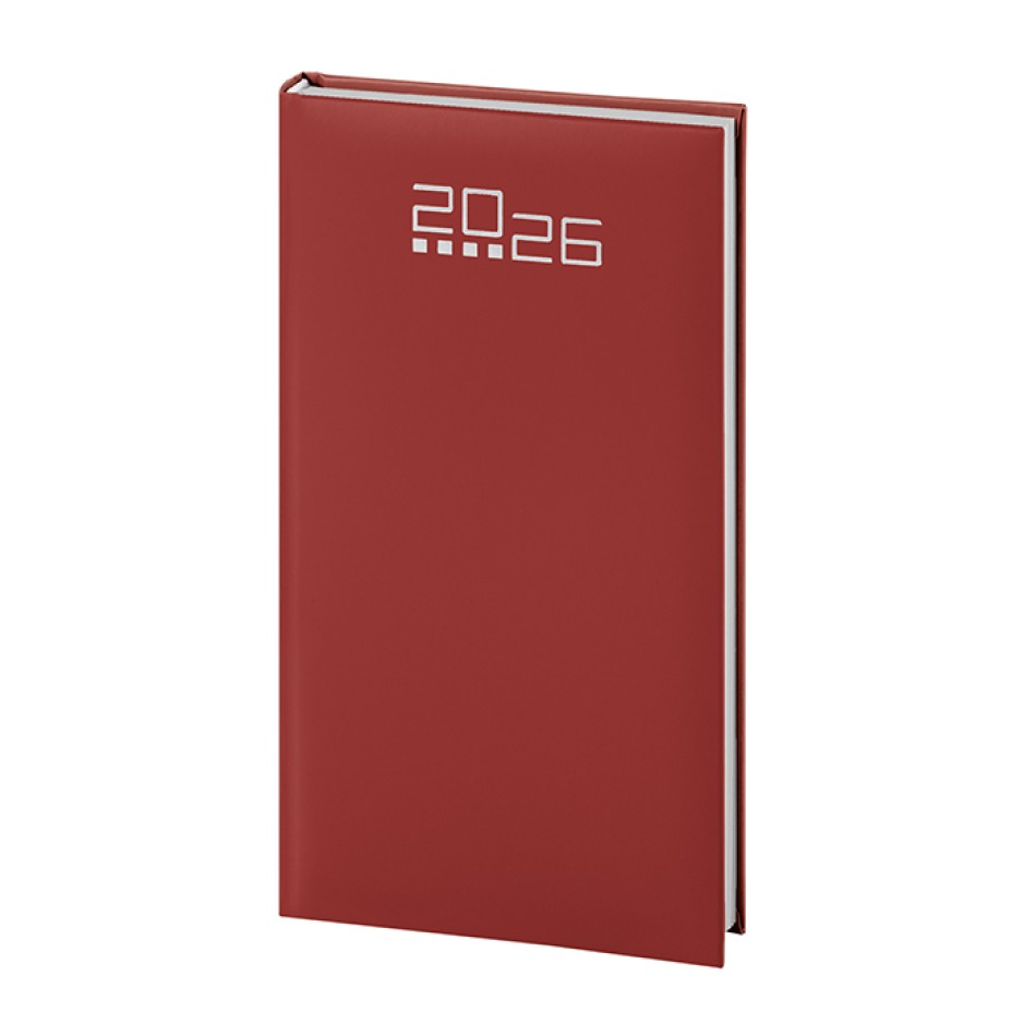 Agenda Settimanale Tascabile Personalizzabile 144 Pagine 8x15 cm con Datario a 2 Colori - Gadget.it - Agenda Settimanale Tascabile Personalizzata 8x15 cm con Rubrica e Cartografia