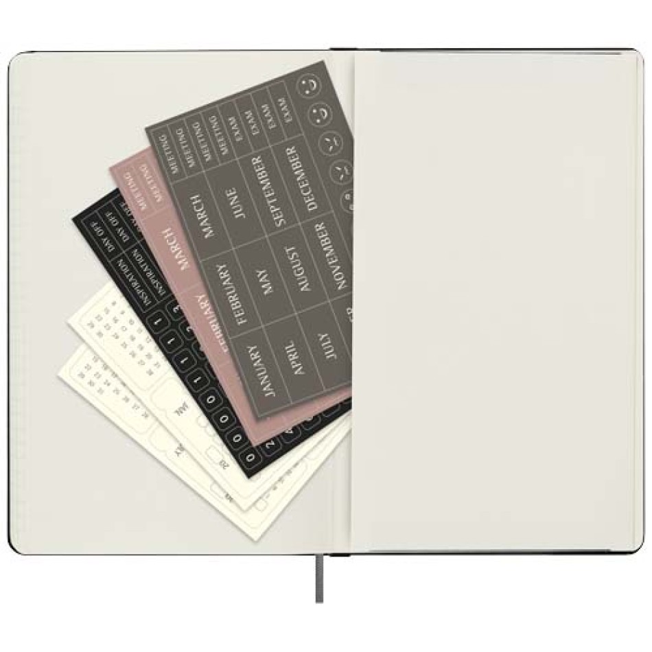 Agenda settimanale formato L con copertina rigida e senza data Moleskine - Gadget.it - 