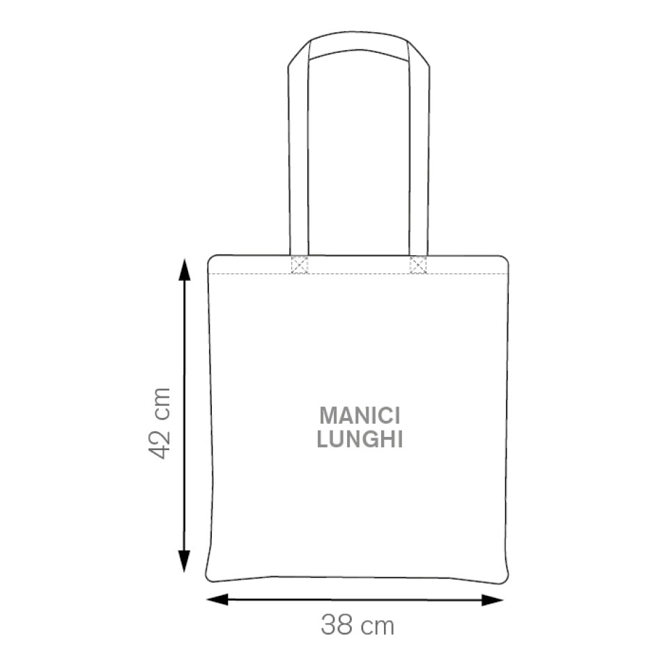 Shopper in cotone 38x42 cm - ANNIE - Gadget.it - 