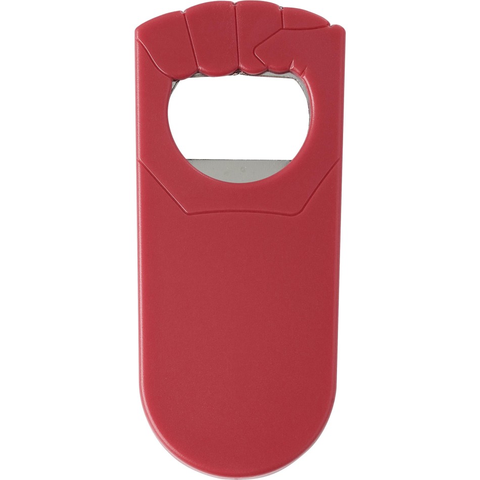 Apribottiglie a Forma di Pugno Personalizzabile con Chiudi-Bottiglie - Gadget.it - Apribottiglie Personalizzabile a Forma di Pugno con Funzione Chiudi-Bottiglie