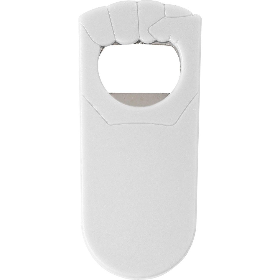 Apribottiglie a Forma di Pugno Personalizzabile con Chiudi-Bottiglie - Gadget.it - Apribottiglie Personalizzabile a Forma di Pugno con Funzione Chiudi-Bottiglie