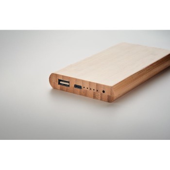 Powerbank in bamboo - ARENA C - Gadget.it - 