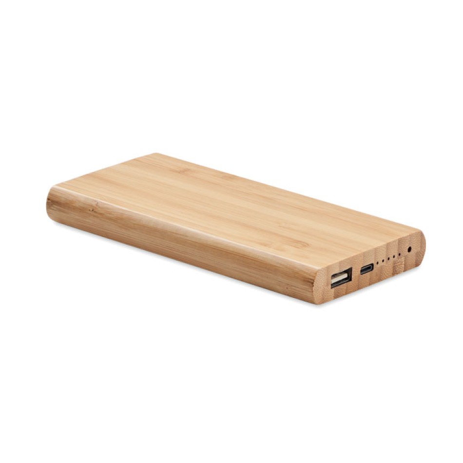 Powerbank in bamboo - ARENA C - Gadget.it - 