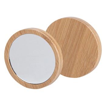 Specchietto portatile in bamboo - MIRROR - Gadget.it - 