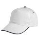 Cappello 5 Pannelli in Cotone Twill con Piping a Contrasto - Gadget.it - 