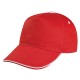 Cappello 5 Pannelli in Cotone Twill con Piping a Contrasto - Gadget.it - 