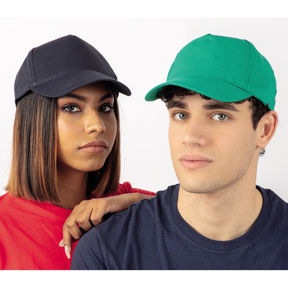 Cappellino 5 pannelli in cotone - Basic - Gadget.it - 