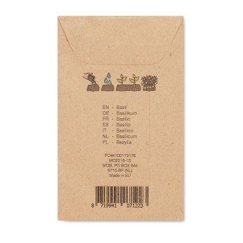 BASILOP - Semi di basilico in busta kraft - Gadget.it - 
