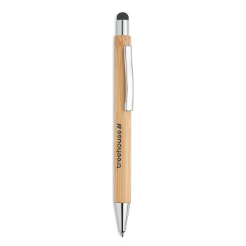 Penna in bamboo refill blu - BAYBA - Gadget.it - 