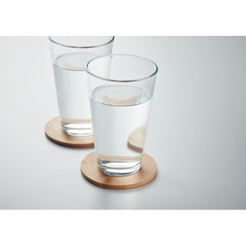 Set 6 sottobicchieri tondi di bamboo - BAYIN SET  - Gadget.it - 
