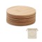 Set 6 sottobicchieri tondi di bamboo - BAYIN SET 