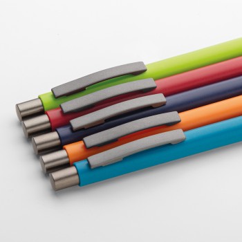 Penna in materiale plastificato refill nero - CORDA - Gadget.it - 