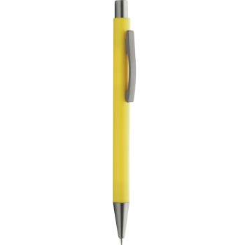 Penna in materiale plastificato refill nero - CORDA - Gadget.it - 