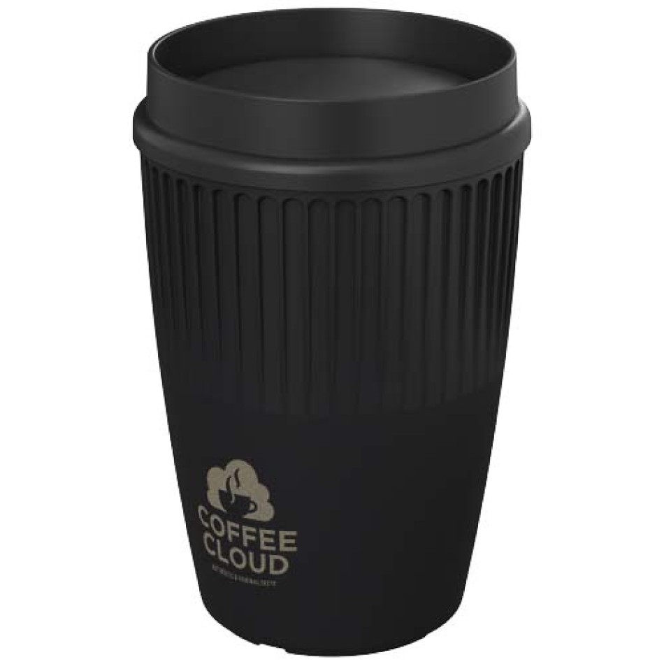 Bicchiere da 350 ml con coperchio a 360° Cirrus - Gadget.it - 