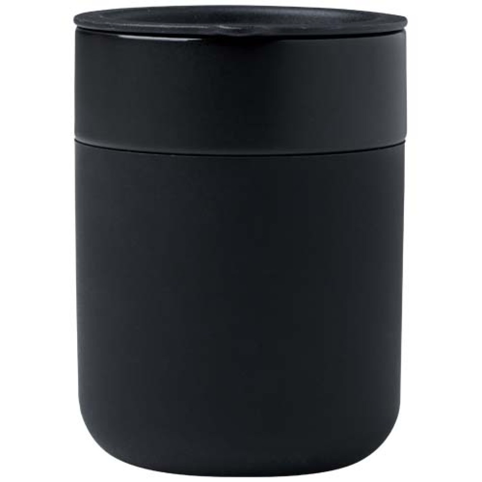 Bicchiere in ceramica con involucro in silicone e coperchio in plastica da 330 ml Java - Gadget.it - 