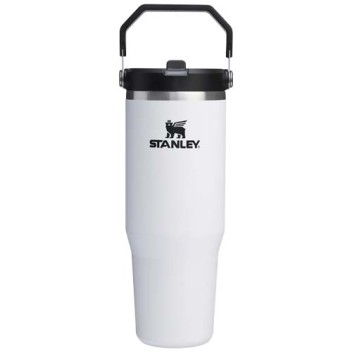 Bicchiere isolato Stanley IceFlow™ 2.0 da 890 ml in acciaio inox con cannuccia ribaltabile - Gadget.it - 