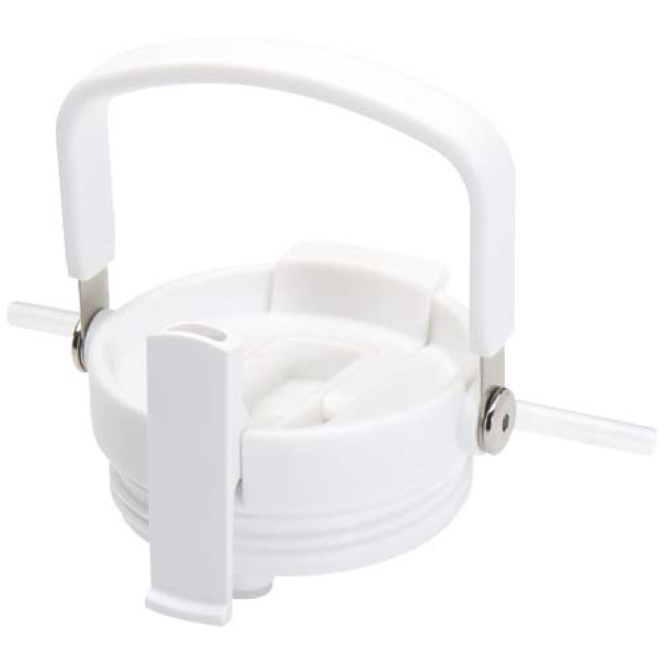 Bicchiere termico da 900 ml in acciaio inossidabile riciclato certificato RCS con sottovuoto in rame e coperchio a doppia funzione Bronx - Gadget.it - 