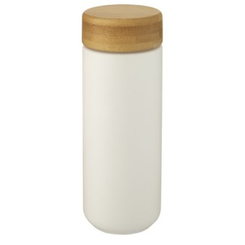Bicchiere termico in ceramica con coperchio in bambù da 300 ml Lumi - Gadget.it - 