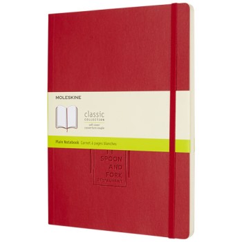 Blocco note Classic con copertina morbida, formato XL - pagina bianca - Gadget.it - 