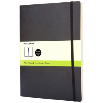 Blocco note Classic con copertina morbida, formato XL - pagina bianca - Gadget.it - 
